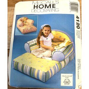 McCalls Home Decorating 4120 Pattern For Kids Upholstered Chair
